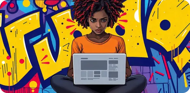 Flaming design disaster – because your website deserves a good burn.